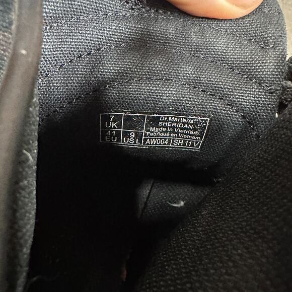 Dr. Martens Womens Sheridan Printed Animal Print HighTop Lace Up Canvas Boots 9 - Picture 3 of 16